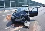 Wypadek na S8. W Trzciance, pow. wyszkowski, zderzyły się 20.07.2019 trzy samochody