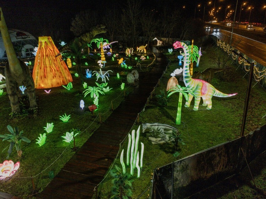 Dinosaur Garden Glow w Krakowie.