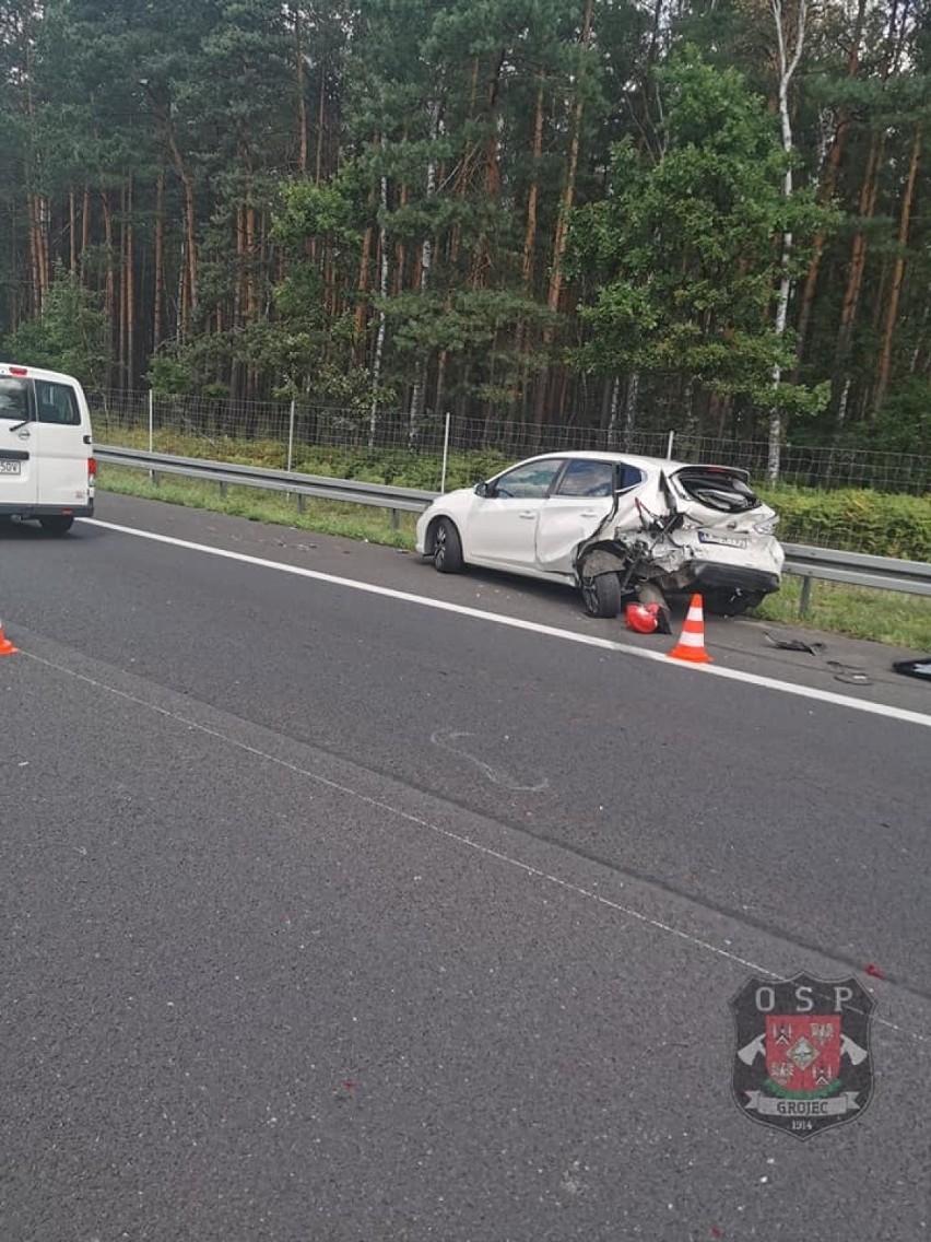 Wypadek na autostradzie A4 pomiędzy Krakowem a Chrzanowem,...