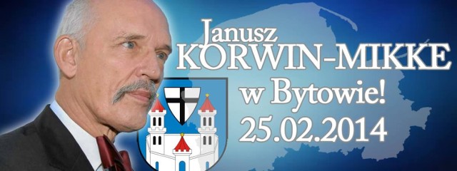 Janusz Korwin-Mikke spotka się z mieszkańcami Bytowa