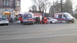 Katowice: Wypadek na skrzyżowaniu Damrota i Warszawskiej. Skuter zderzył się z samochodem  [ZDJĘCIA]