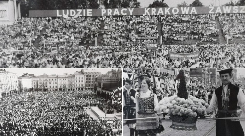 Obchody Święta Pracy w Krakowie w latach 70. i 80. Zobacz w...