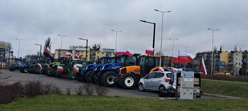 Protest rolników we Włocławku i w powiecie włocławskim [20 lutego 2024]