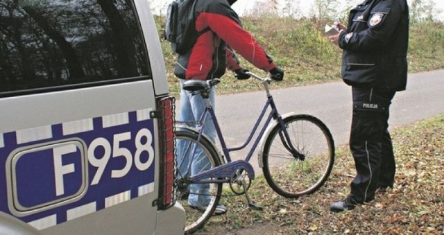 Pijany rowerzysta w Piotrkowie otrzymał wysoki mandat