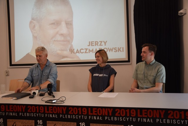 Konferencja prasowa, dotycząca finału plebiscytu Leony 2019 - Zielona Góra 6 czerwca br. Udział biorą: Robert Czechowski, Magdalena Pawlak, Janusz Lastowiecki