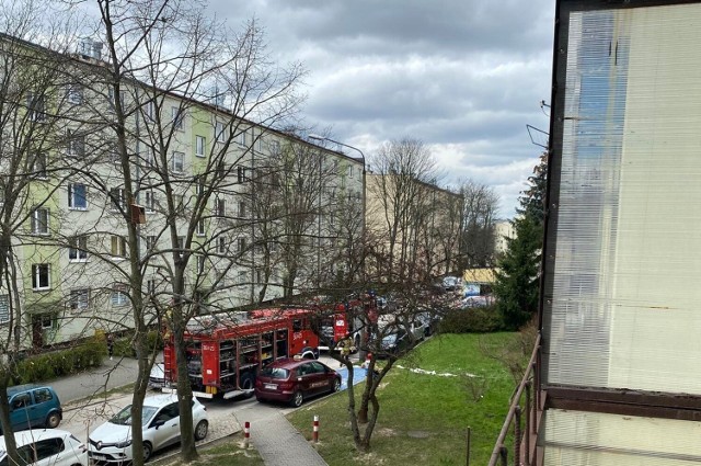 Do pożaru doszło w jednym z mieszkań na ulicy Gałczyńskiego