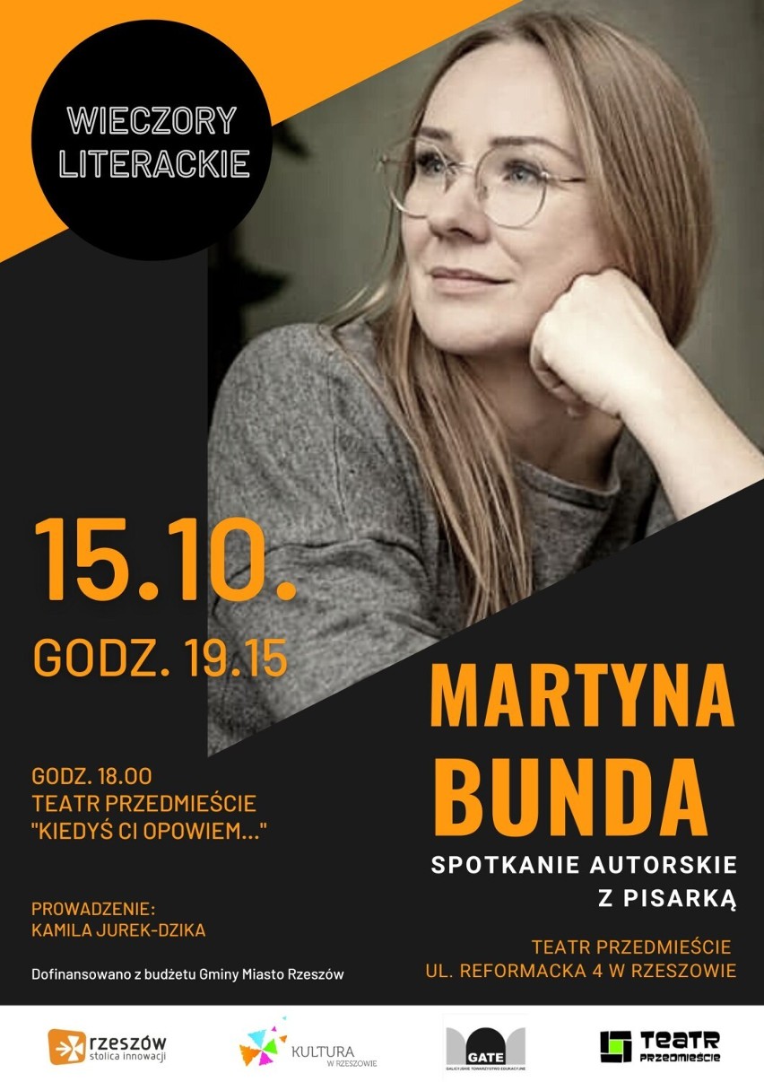 Wieczory Literackie w Teatrze Przedmieście. Spotkanie z Martyna Bundą