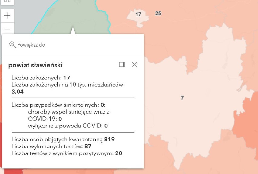 Pandemia - powiat sławieński - 6.XII.2021