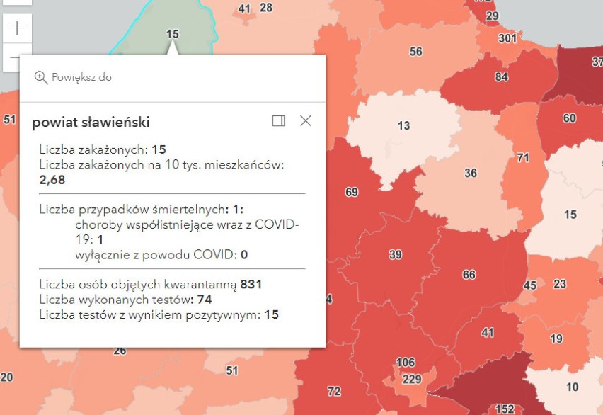 Pandemia - powiat sławieński - 7.XII.2021