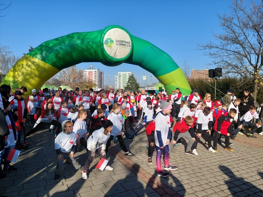 Dąbrowski Bieg dla Niepodległej 2021 w Parku Hallera...