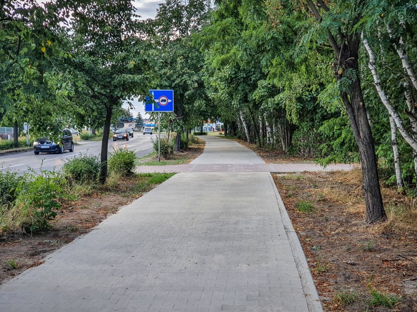 Wyremontowany odcinek ścieżki rowerowej wzdłuż Wolińskiej w Lesznie
