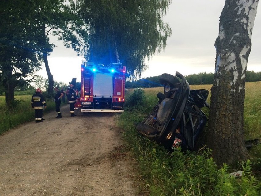 Wypadek w pobliżu miejscowości Cielętnik