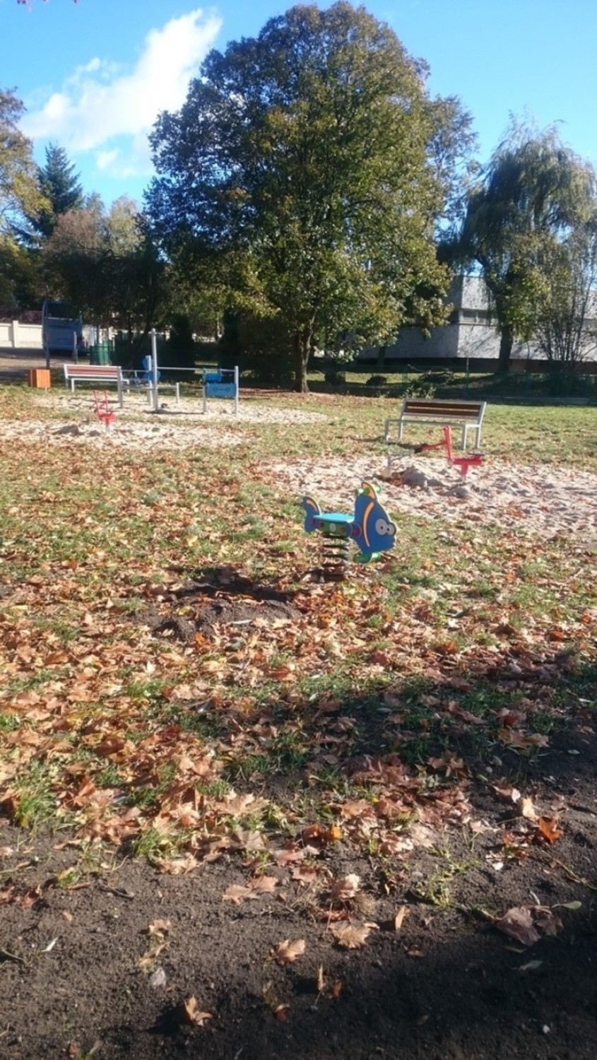 Gniezno: plac zabawa nad "Wenecją". Zakończył się pierwszy etap inwestycji