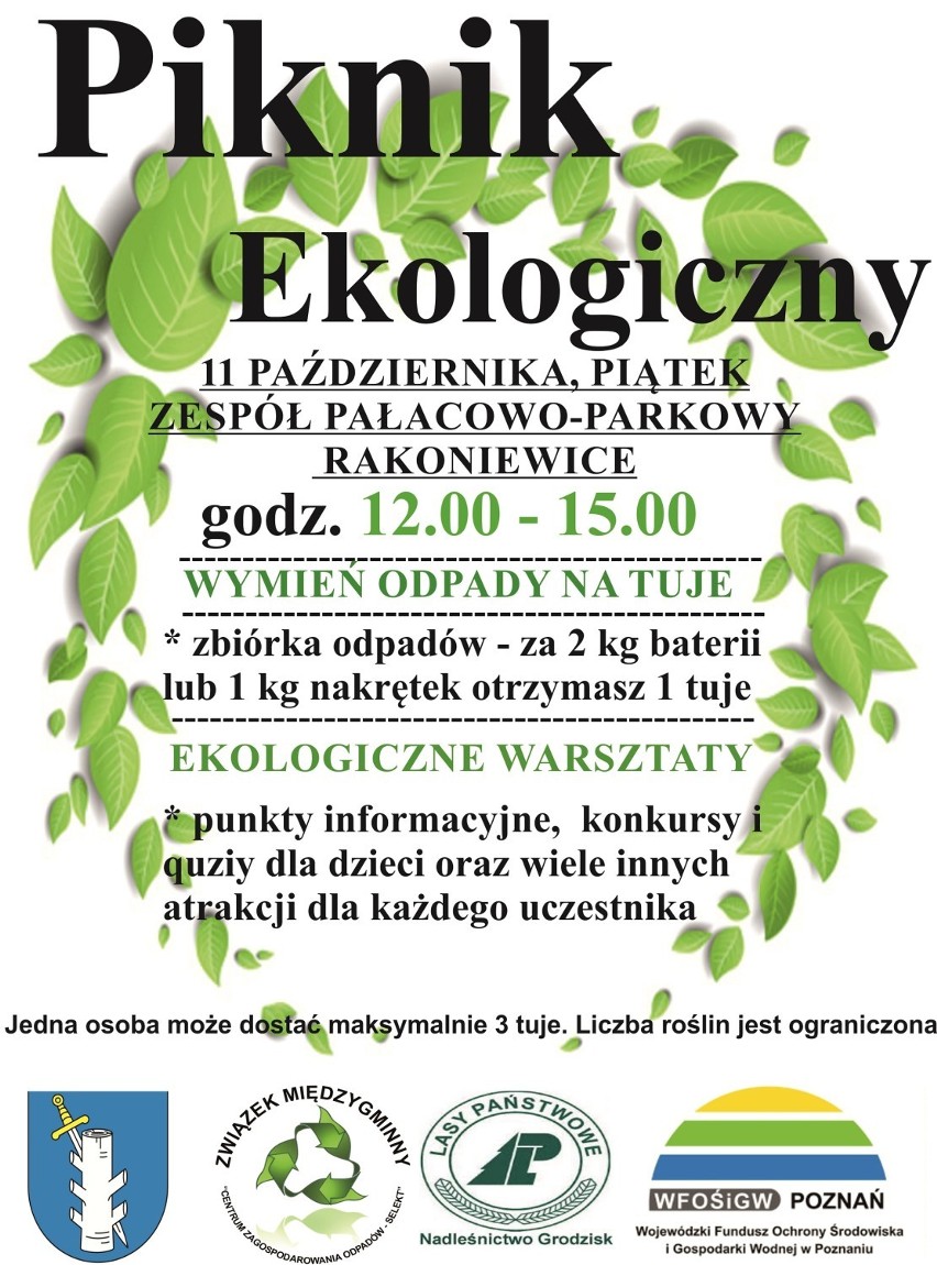 Zapraszamy na I Piknik Ekologiczny w Rakoniewicach