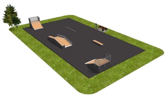 Tak ma wyglądać skatepark, który powstanie w Przechlewie