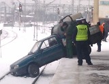 Co robił polonez na torach dworca PKP w Katowicach? [ZDJĘCIA]