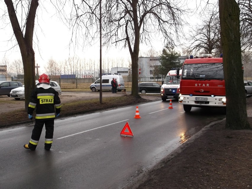 Wypadek na ulicy Wawelskiej w Pile: ranna pasażerka 