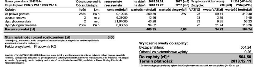 Kłosek nie manipulował. Pokazał swoje rachunki za gaz