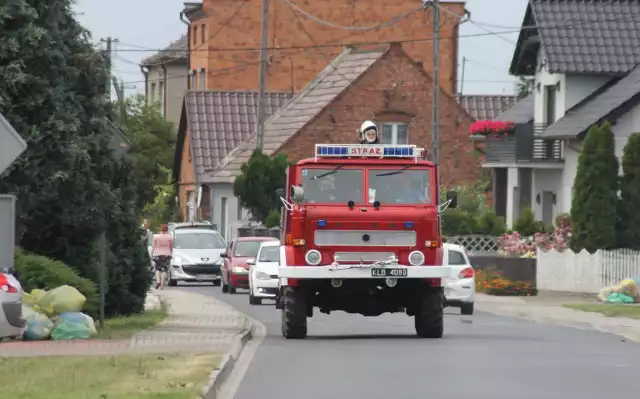 OSP Sulmierzyce w czasie akcji w Chwaliszewie