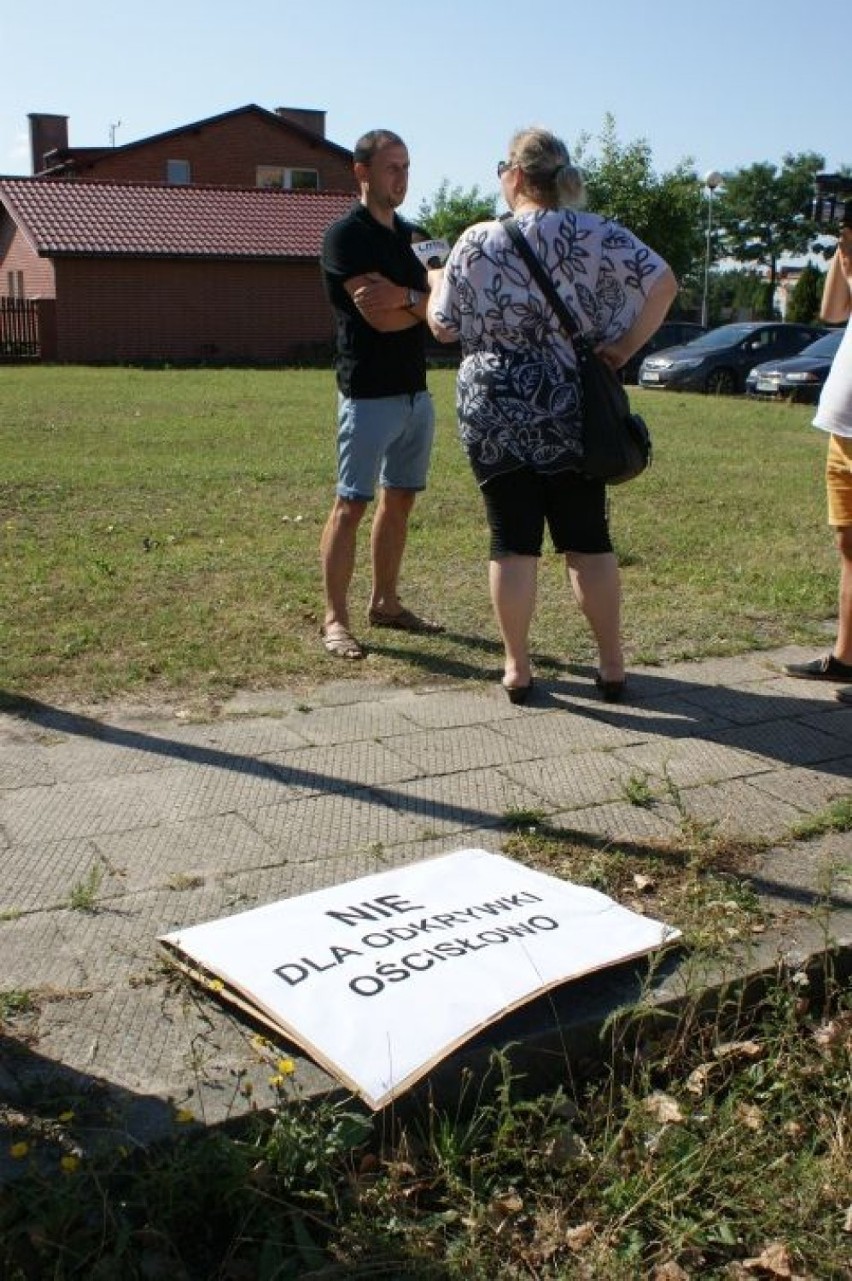 Protest przed konińską kopalnią