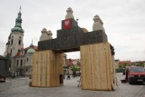 Brama powitalna w Pszczynie na 100-lecie powstań śląskich. Replika bramy powitalnej z 1922 r. FOTO