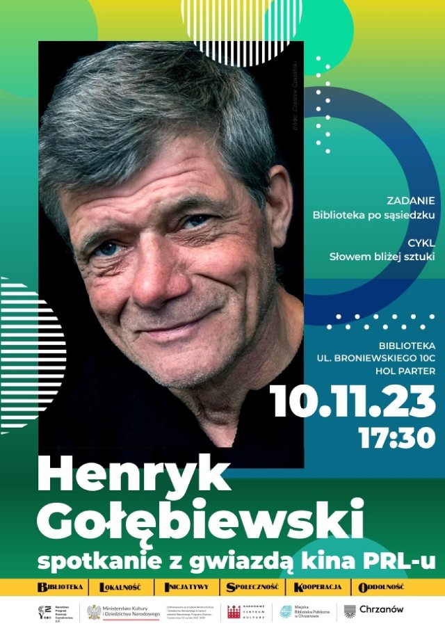 Spotkanie z Henrykiem Gołębiewskim już w piątek w bibliotece