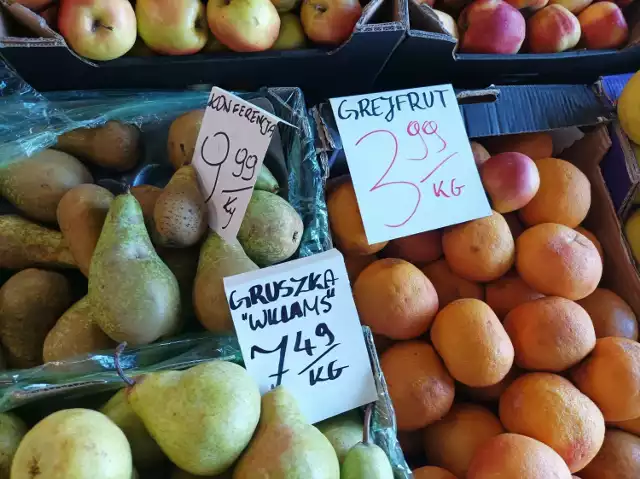 Targ na Wirku w Rudzie Śląskiej - ceny owoców i warzyw