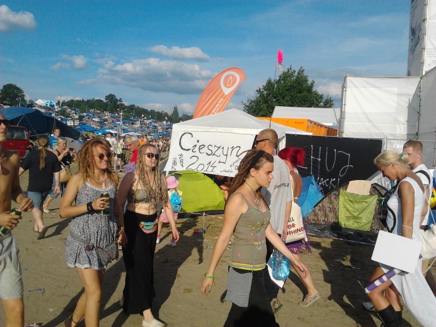 Pszczynianie na festiwalu spotkali także obóz, w którym...