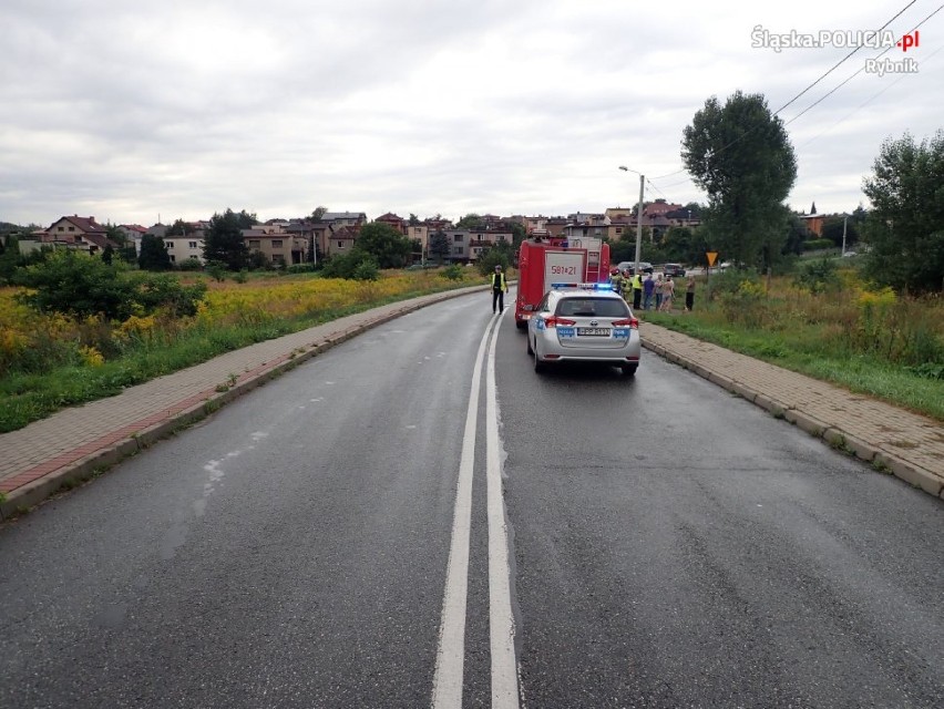 Wypadek w Niedobczycach. Kierowca podejrzewany o jazdę na podwójnym gazie