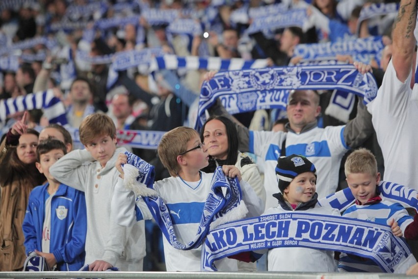 Lech Poznań - Legia Warszawa: Gorący doping kibiców