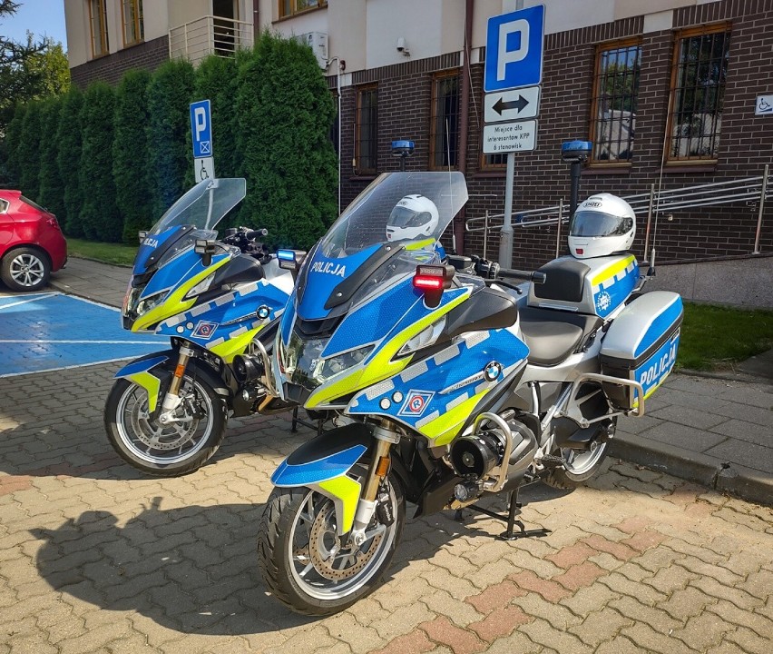 Sokółka. Nowe motocykle dla policjantów zakupione w ramach projektu "Bezpieczniej na drogach - motocykle dla służby ruchu drogowego"