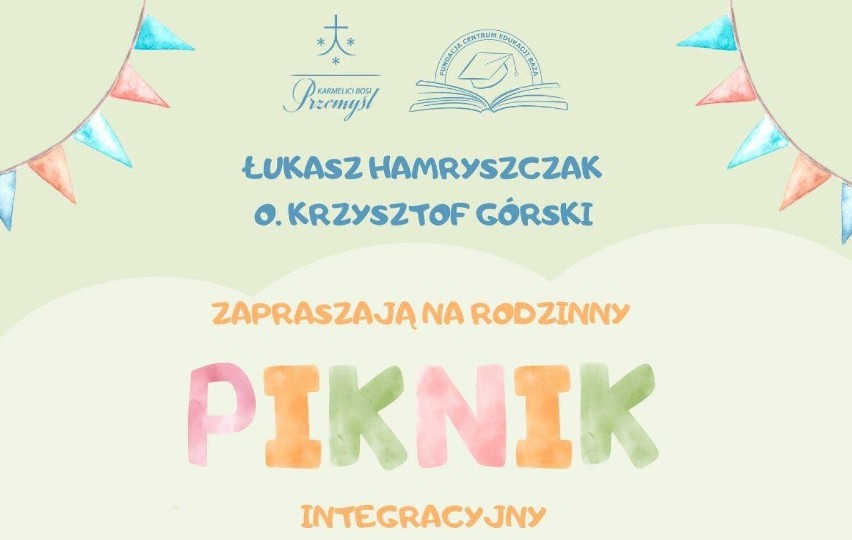 Piknik integracyjny u karmelitów w Przemyślu.