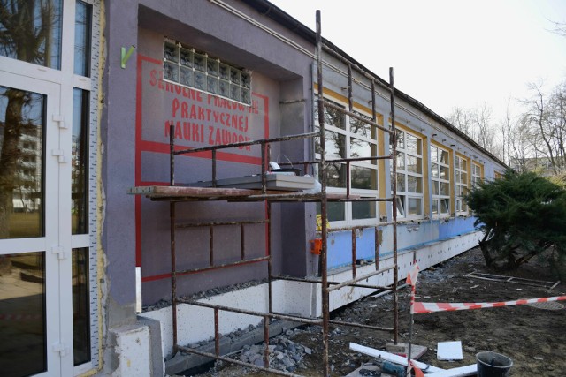 Trwa remont warsztatów "Budowlanki" w Piotrkowie