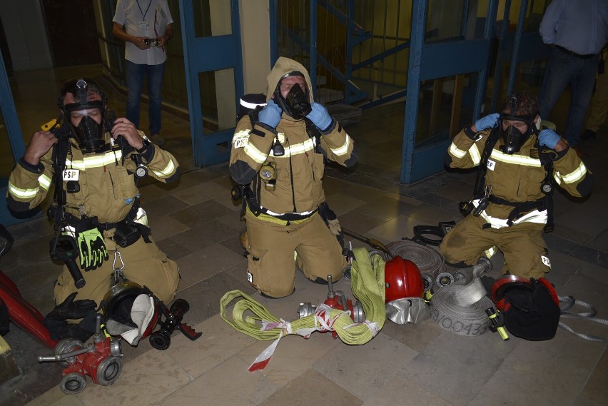 Strażackie ćwiczenia w kaliskim szpitalu