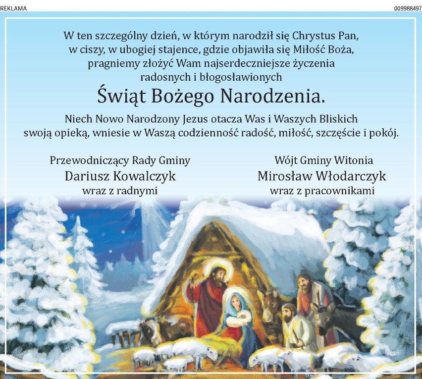 Życzenia bożonarodzeniowe dla naszych Czytelników ZDJĘCIA