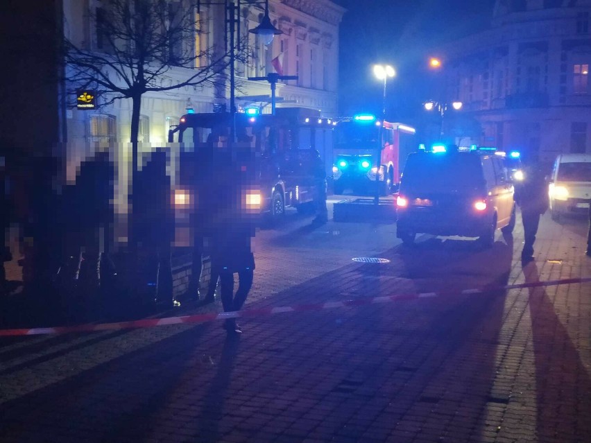 Z budynku poczty w Wągrowcu ewakuowano kilkanaście osób....