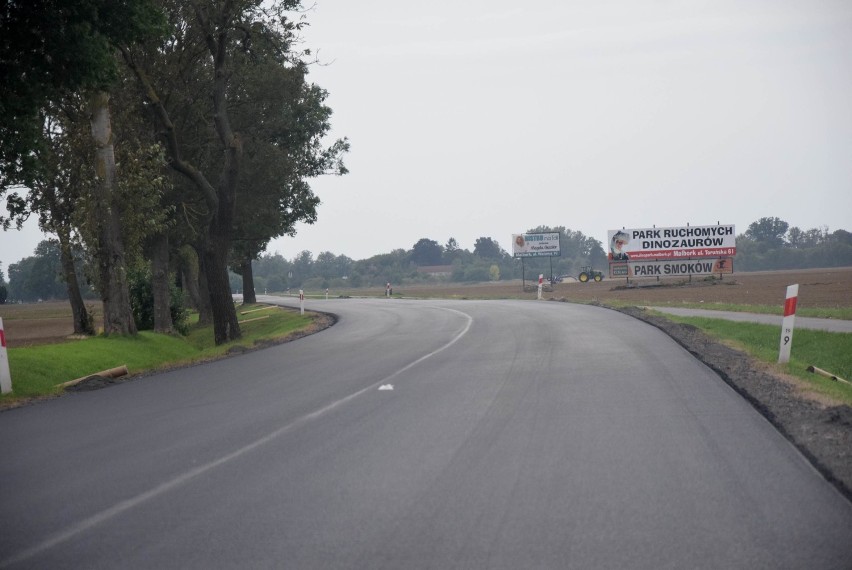 Gm. Malbork i Nowy Staw. Remonty drogi krajowej nr 55 jeszcze trochę potrwają. Są utrudnienia w dwóch miejscach 