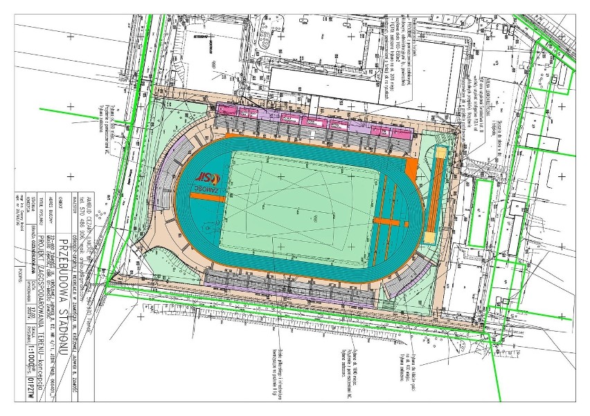 Zmiany w projekcie Stadionu Miejskiego w Zamościu