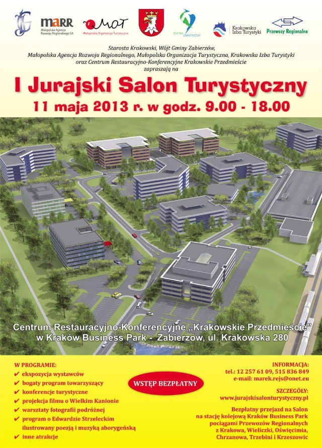 Plakat I Jurajskiego Salonu Turystycznego.