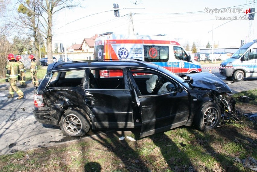 Tarnowskie Góry: Wypadek na DK 11. Dwie osoby są ranne