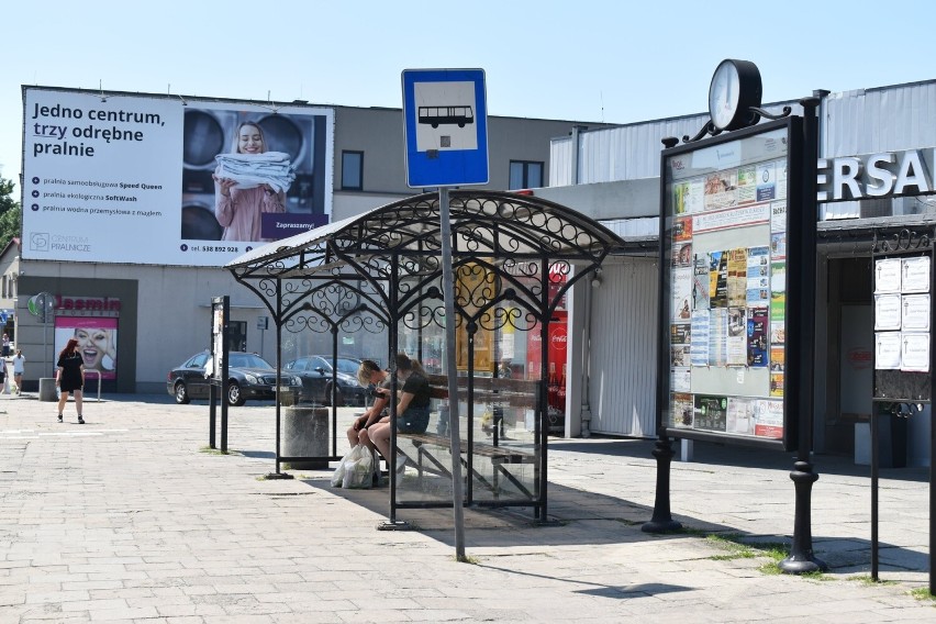 Przystanek autobusowy w Olkuszu (zdjęcie poglądowe)