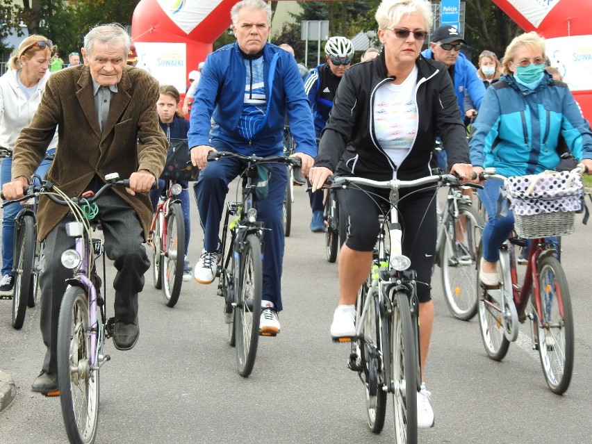 Europejski Dzień Bez Samochodu w Suwałkach. Setki suwalczan przesiadło się na jednoślady [Zdjęcia]