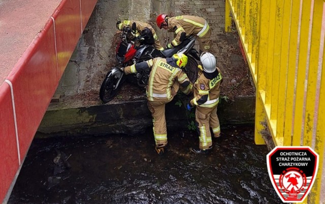 Wypadek motocyklisty niedaleko Charzyków