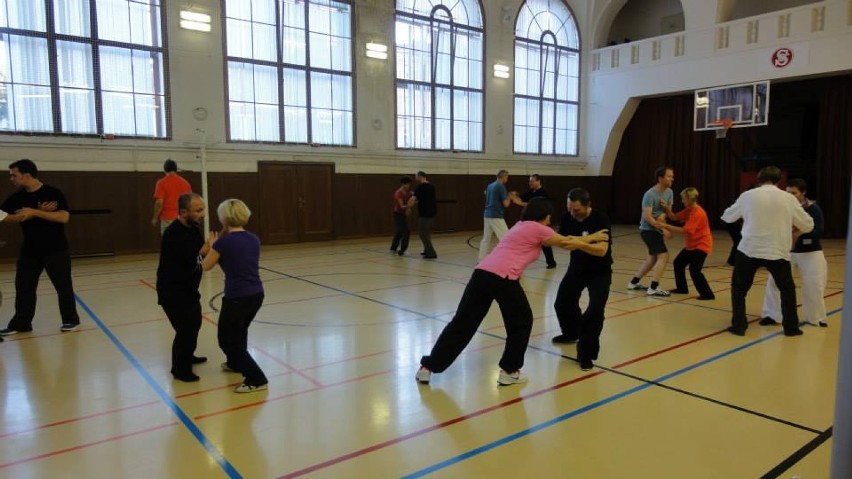 Ćwiczenia Tai Chi Chuan z partnerem, Praga 2013