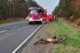 Śmiertelny wypadek na DK 91 w okolicach Radomska. Nie żyje potrącona rowerzystka [ZDJĘCIA]