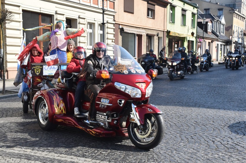 Barwny korowód motocyklistów przemierzył przez Wolsztyn