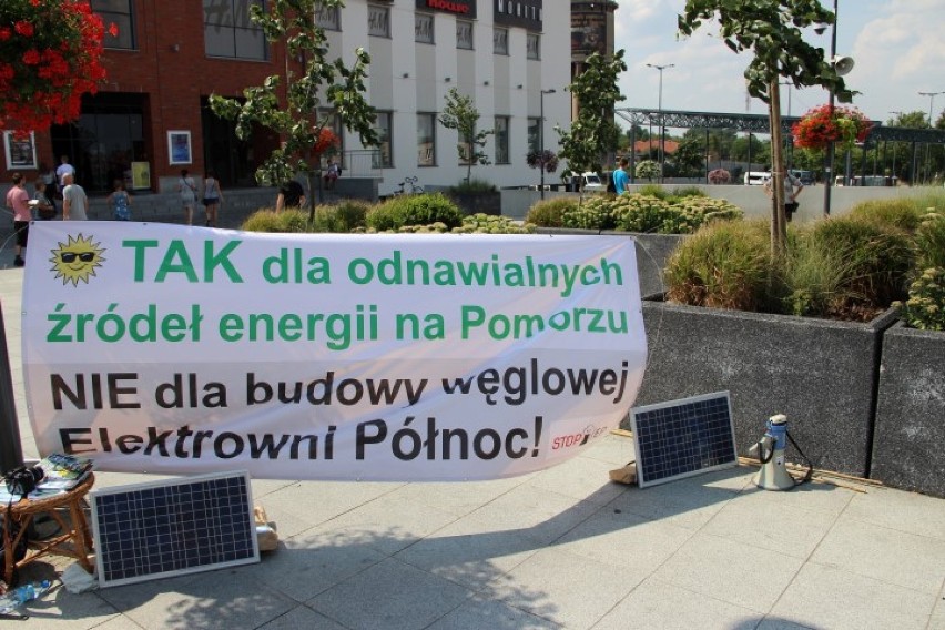 Elektrownia Północ: ekolodzy protestowali w Tczewie przeciwko inwestycji 