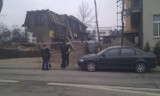 Zawaliła się ściana przy ul. Piotrkowickiej w Katowicach. Trzy osoby są poszkodowane