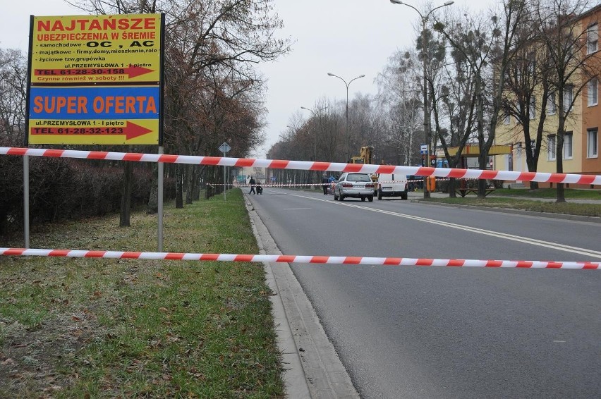 Śrem: zamknięta część ulicy Kilińskiego - OBJAZD