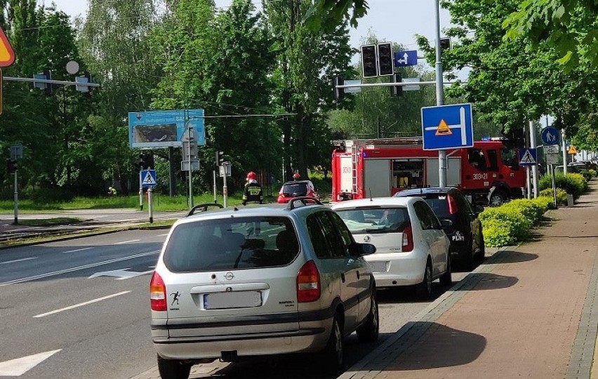 Wypadek w Katowicach przy parku Kościuszki